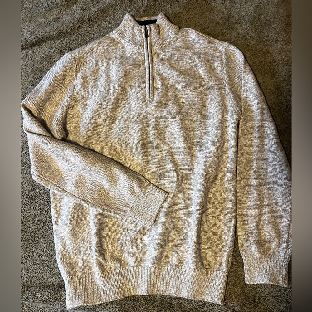 Chaps Brand New Cream Half Zip Sweater - Men’s